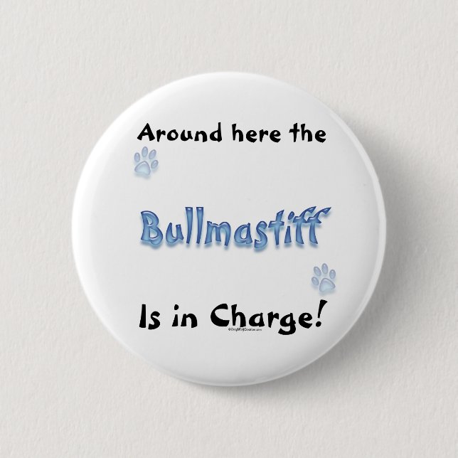 Bullmastiff Charge - Button (Front)