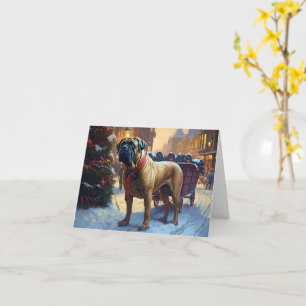 Bullmastiff Christmas Festive Season Card