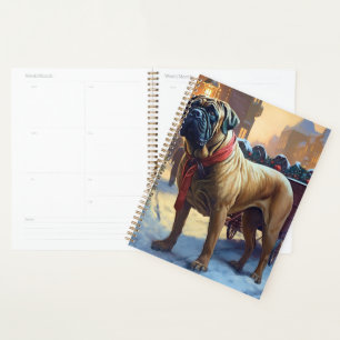 Bullmastiff Christmas Festive Season  Planner