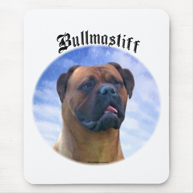 Bullmastiff Clouds Mouse Mat (Front)