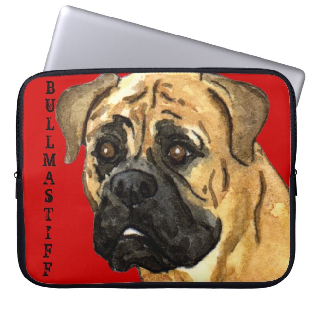 Bullmastiff Colour Block Laptop Sleeve (Front)