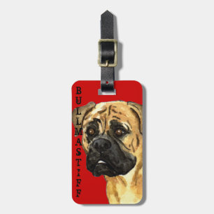 Bullmastiff Colour Block Luggage Tag
