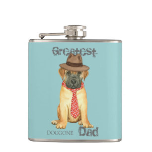 Bullmastiff Dad Hip Flask