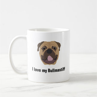 Bullmastiff Dog Coffee Mug - I love my Bullmastiff