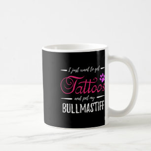 Bullmastiff Dog Lover Tattoo Funny Dog Mum Gift Id Coffee Mug