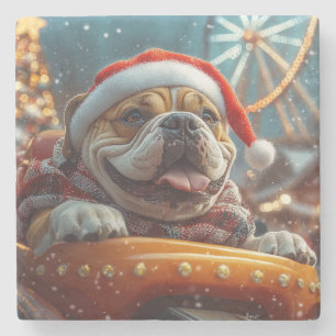 Bullmastiff Dog Roller Coaster Christmas 