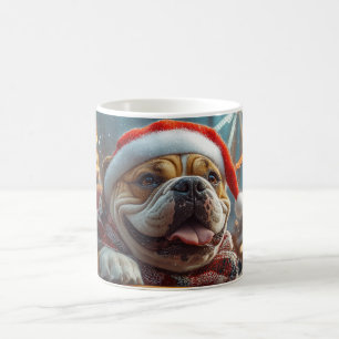 Bullmastiff Dog Roller Coaster Christmas  Coffee Mug