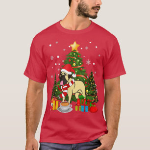 Bullmastiff Dog Santa Hat Christmas Coffee 2021 Do T-Shirt