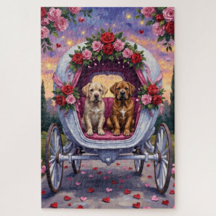 Bullmastiff Dog Valentine's Day  Jigsaw Puzzle