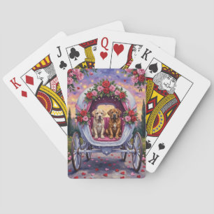 Bullmastiff Dog Valentine's Day  Playing Cards