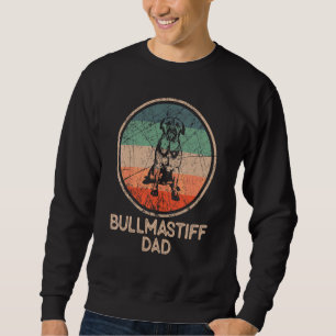 Bullmastiff Dog Vintage Bullmastiff Dad Sweatshirt