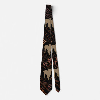 Bullmastiff Dog Word Art pattern Tie