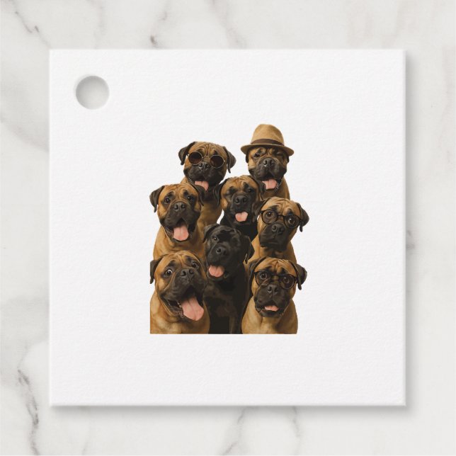 Bullmastiff Favour Tags (Front)