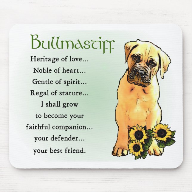 Bullmastiff Gifts Mouse Mat (Front)