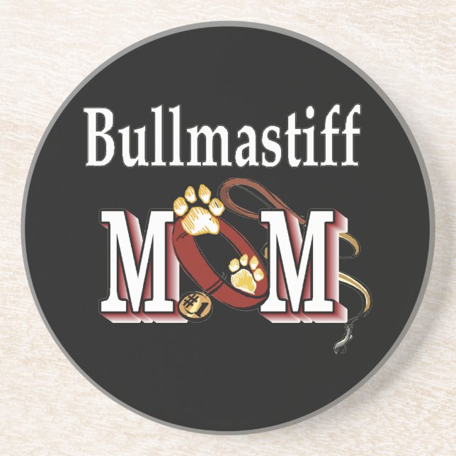 Bullmastiff Mum Coaster (Front)