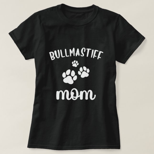 Bullmastiff Mum Cute Dog BullMastiff T-Shirt (Design Front)