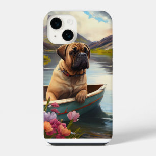 Bullmastiff on a Paddle: A Scenic Adventure iPhone 14 Case