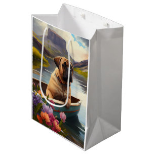Bullmastiff on a Paddle: A Scenic Adventure Medium Gift Bag
