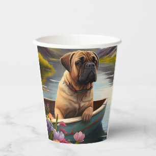 Bullmastiff on a Paddle: A Scenic Adventure Paper Cups