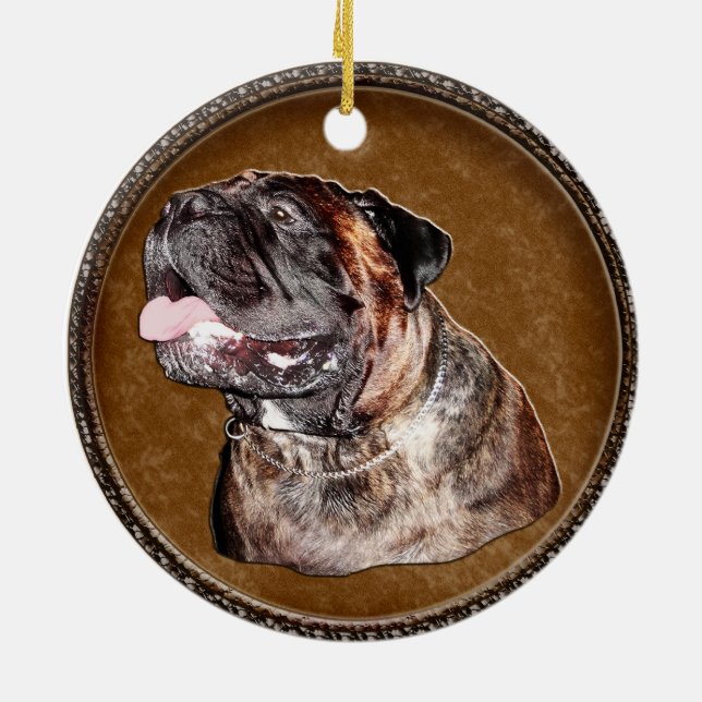 Bullmastiff Ornaments Make for Mastiff Lovers (Back)