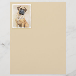 Bullmastiff Painting - Cute Original Dog Art