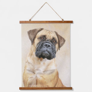 Bullmastiff Painting - Cute Original Dog Art Hanging Tapestry