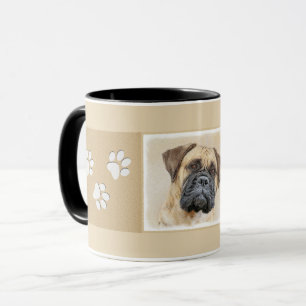 Bullmastiff Painting - Cute Original Dog Art Mug
