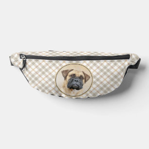 Bullmastiff Painting Fawn Red Sable Cute Dog Art Bum Bags