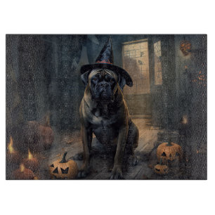 Bullmastiff Pumpkins Halloween Scary  Cutting Board