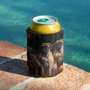 Bullmastiff  Puppy Autumn Delight Pumpkin Can Cooler