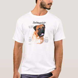 Bullmastiff (red) History Design T-Shirt
