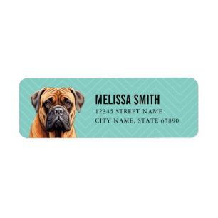 Bullmastiff Return Address Labels