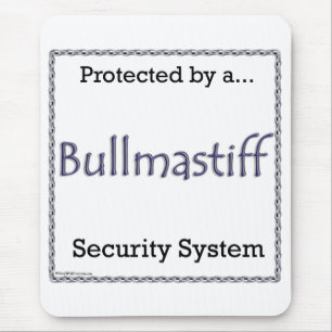 Bullmastiff Security System Mouse Mat
