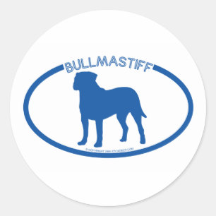 Bullmastiff Silhouette Sticker