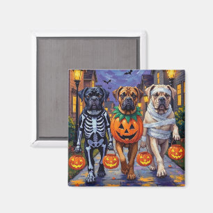 Bullmastiff Trick-or-Treating Halloween Costumes Magnet