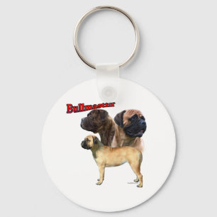 Bullmastiff Trio 2 - Keychain