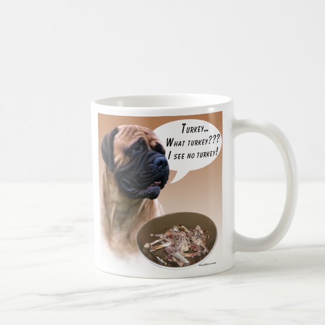 Bullmastiff Turkey Coffee Mug (Right)