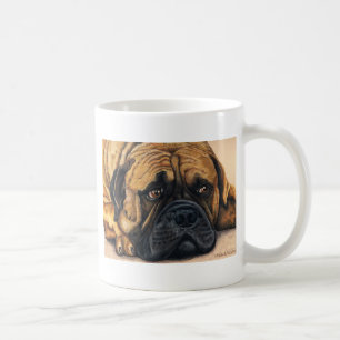 Bullmastiff Waiting - Dog Breed Art Coffee Mug