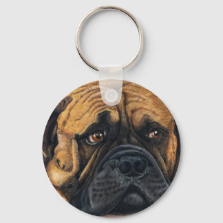 Bullmastiff Waiting - Dog Breed Art Key Ring