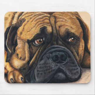Bullmastiff Waiting - Dog Breed Art Mouse Mat