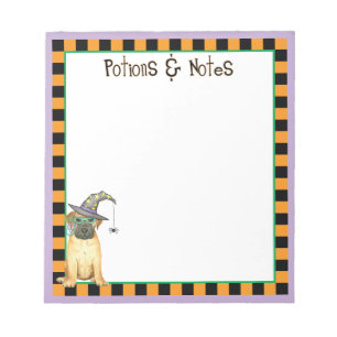 Bullmastiff Witch Notepad