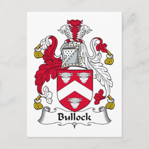 Bullock Family Crest Postcard