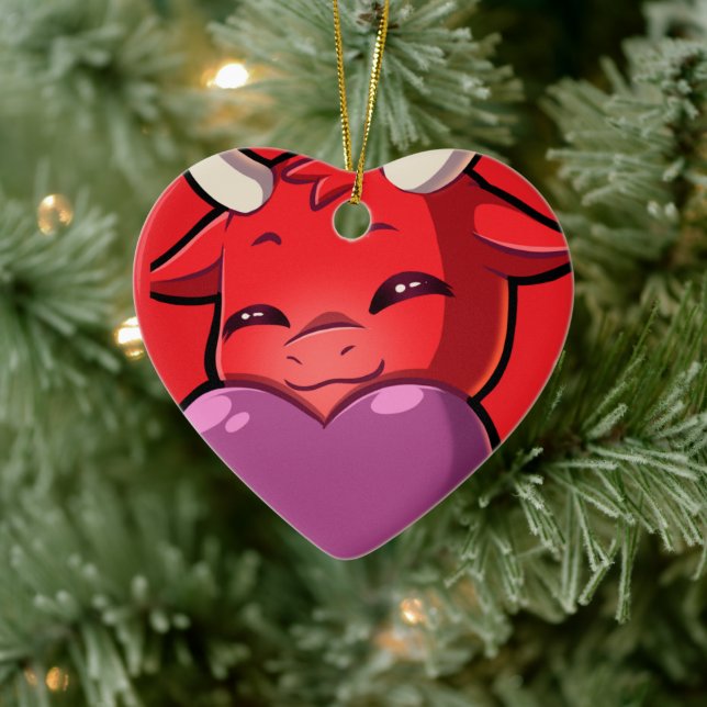 Bullpew-Chat Love Ceramic Tree Decoration (Tree)