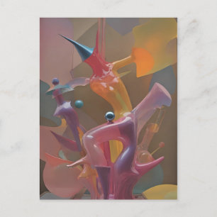 Bullrider - Ken Gauge Art Postcard