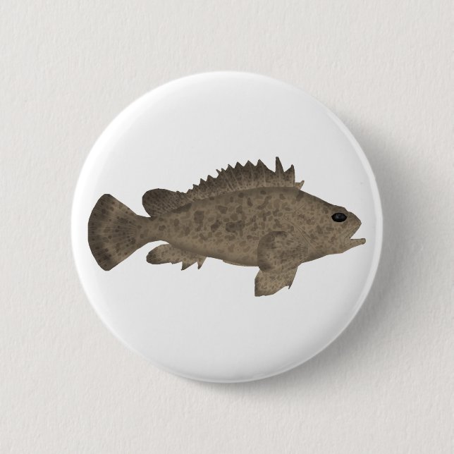Bullrout 6 Cm Round Badge (Front)