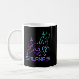 bullrun solana coin SOL Crypto Coin HODL Coffee Mug