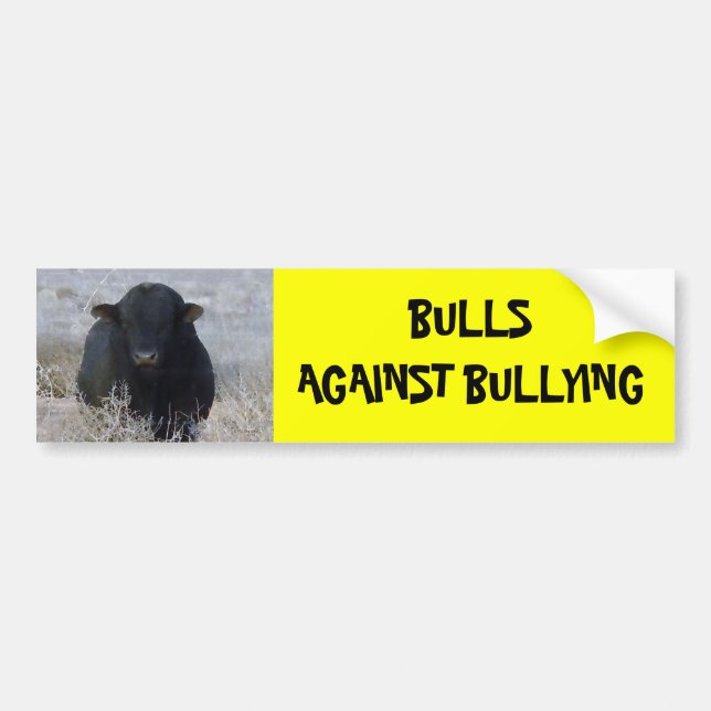 Bulls Against Bullying #7 of 14 Different Bumper Sticker (Front)
