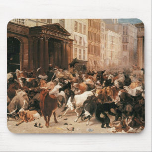 Bulls and Bears in the Stock Market (W.H. Beard) Mouse Mat