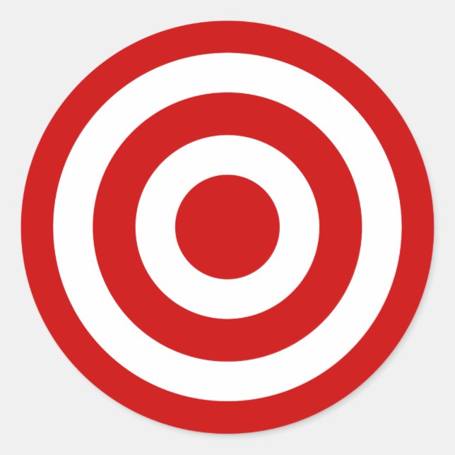 Bull's_Eye Classic Round Sticker (Front)