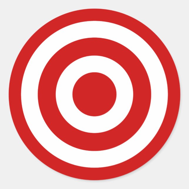 Bull's_Eye Classic Round Sticker (Front)